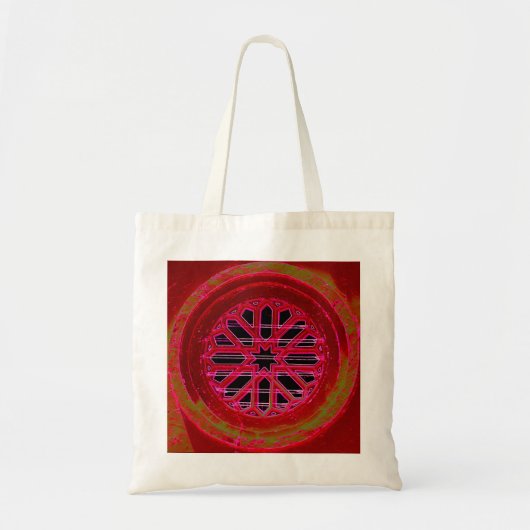 rode ruit mandala canvas tas (Voorkant)