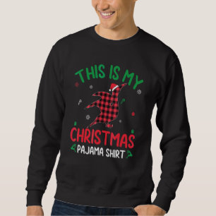 Rode ruitvormige lelijke kerstpyjama van mijn aals trui