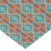 Rode Rust Sinaasappel Turquoise Blauwgroen Blauw T Medium Tafelloper (Hoek)