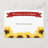 RODE RUSTIC SUNFLOWER ENCLOSURE INSERT INFORMATIEKAARTJE (Voorkant)