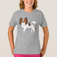 Rode Sable Papillon Gelukkig En Aardig Cartoon Hon