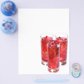 Rode sap cocktail flyer (Enkel)