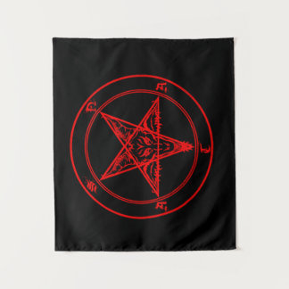 Rode Satan Wandtapijt Wandkleed