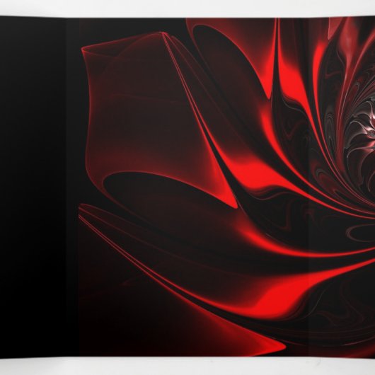 Rode Satijn Quinceanera Party uitnodiging (Binnenkant midden)