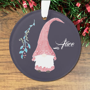 Rode Scandinavische kerstsieraad Ornament
