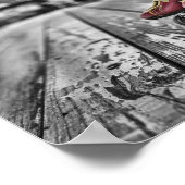  rode Schaatsen Poster (Hoek)