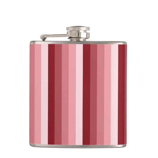 Rode schaduwstrepen heupfles (Voorkant)