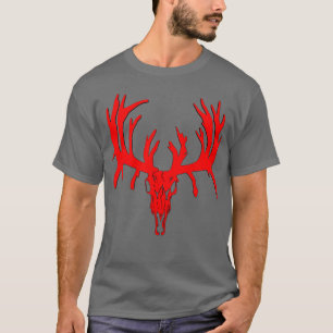 Rode schedel aanpassen t-shirt