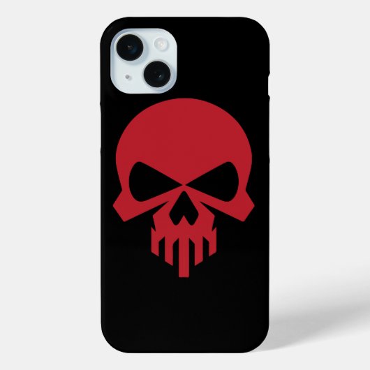 Rode Schedel Case-Mate iPhone Case (Achterkant)