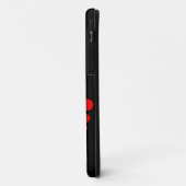 rode schedel Case-Mate iPhone case (Achterkant/links)