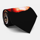 Rode schedel Stropdassen (Opgerold)