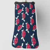 Rode schildpad golfheadcover (Draai 90)