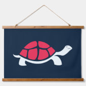 Rode schildpad hangend wandkleed (Voorkant)