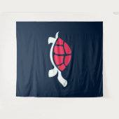 Rode schildpad wandkleed (Voorkant (horizontaal))