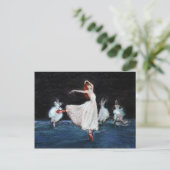 Rode schoenen briefkaart (Staand voorkant)