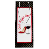 Rode schoenen en rode wijn cadeautas (Achterkant)