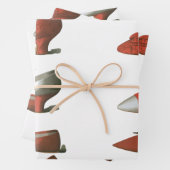  rode schoenen inpakpapier vel (In situ)