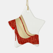 rode schoenen keramisch ornament (Rechts)