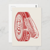 Rode schoenlak briefkaart (Voorkant / Achterkant)