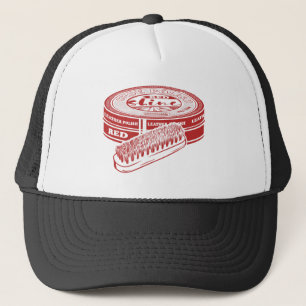 Rode schoenlak trucker pet