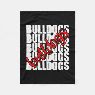 Rode School Sport Fan Team Spirit Fleece Deken