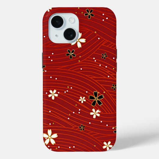 Rode Schoonheid, decoratief bloemontwerp, Case-Mate iPhone Case (Achterkant)