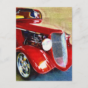Rode schoonheid - Klassieke collectorbus Briefkaart