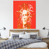 Rode Schorpioen Canvas Afdruk (Insitu (Slaapkamer))