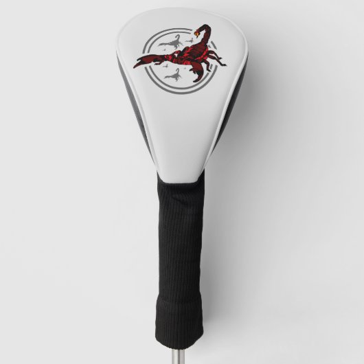Rode Schorpioen Golfheadcover (Voorkant)