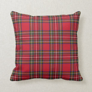 Rode Schotse Tartan Vakantie Kussen