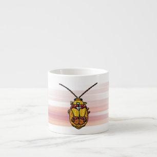 Rode schouderwets leder espresso kop