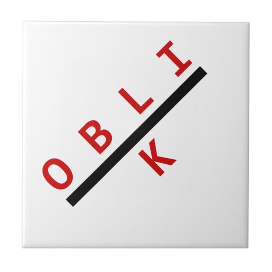 rode schub tegeltje (Voorkant)