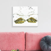 Rode schuifschildpadden canvas afdruk (Insitu (Woonkamer))