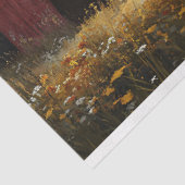 Rode Schuur Antiek Gele Truck Decoupage Tissuepapier (Detail)