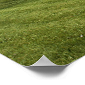 Rode schuur op het platteland poster (Hoek)