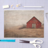 Rode Schuur Rustieke  Schilderij Decoupage Tissuepapier (Craft)