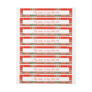 RODE SCOTT TARTAN 1"x7,25" Echt brede labels