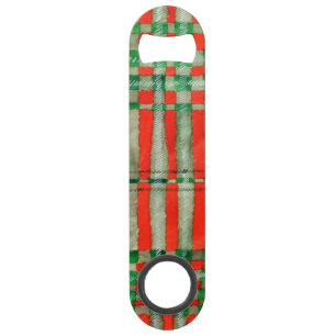 RODE SCOTT TARTAN Flesopener Snelheid Speed Flessenopener