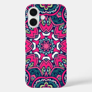 Rode Scrapbook Patroon iPhone Case