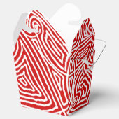 Rode Scribbleprints Patroon Bedankdoosjes (Geopend)