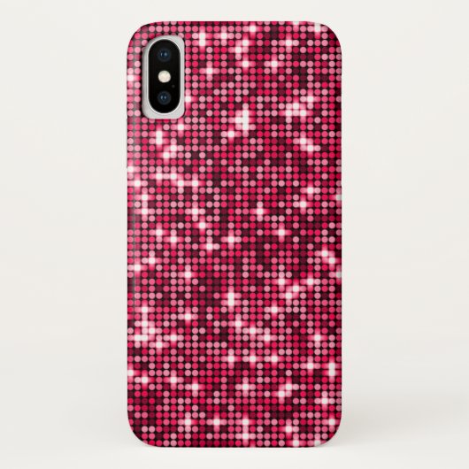 Rode Sequins Telefoon Case (Achterkant)