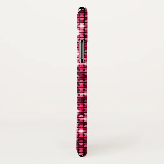 Rode Sequins Telefoon Case (Achterkant / rechts)