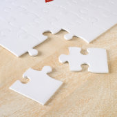 rode sequinzwarte flap legpuzzel (Zijkant)