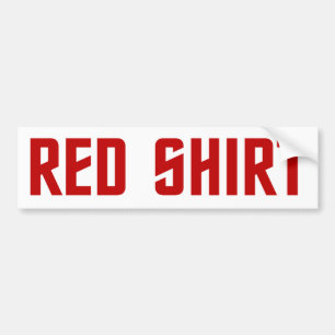 Rode Shirt Bumpersticker