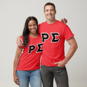 RODE SHIRT MET ZWARTE LETTERS (Unisex)