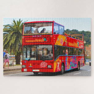 Rode sightsee-bus, Porto, Portugal Legpuzzel