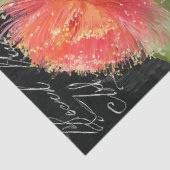 Rode Sinaasappel Bloeiende Gumnut Decoupage Tissuepapier (Detail)