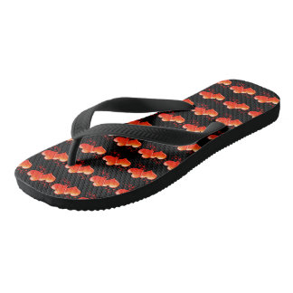 Rode sinaasappels harten patroonsymbool van liefd teenslippers