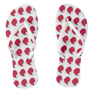 Rode Sinterklaas Vader Kerst Petten Vakantie Teenslippers
