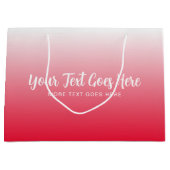 Rode Sjabloon Modern Elegant Creëer Uw Eigen Groot Cadeauzakje (Voorkant)